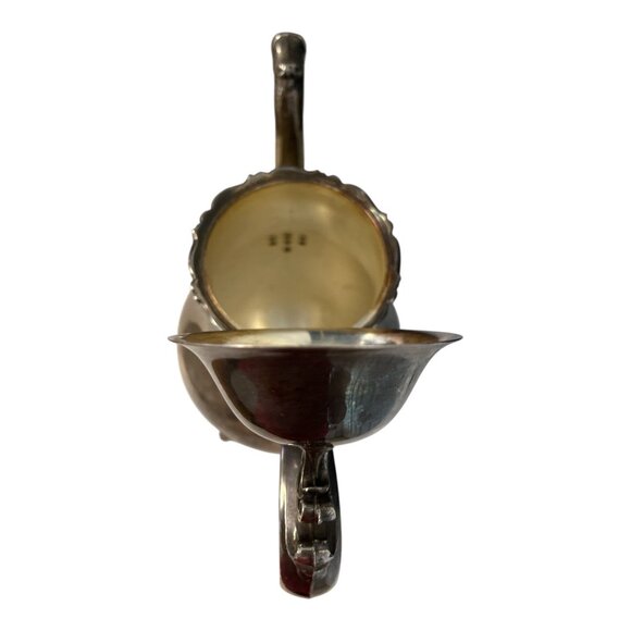 Vintage Leonard Silverplate Coffee Pot – Ornate Footed Teapot with Hinged Lid – - Picture 6 of 8